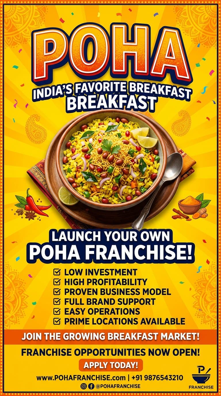 Poha bowl on table